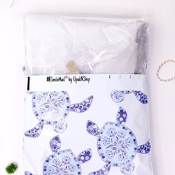 50 10X13 Blue Turtle Mailers CLEARANCE - Picture 3 of 4